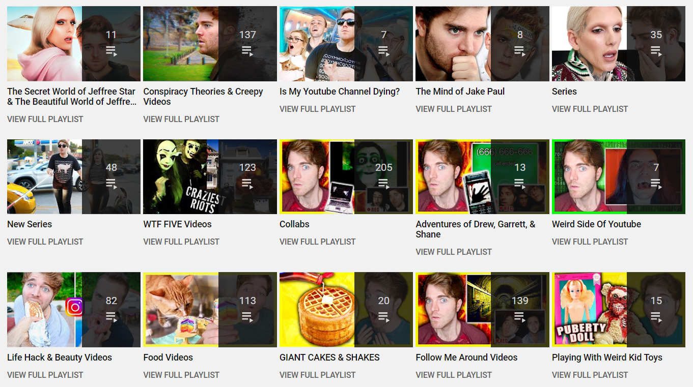 shane dawson videos