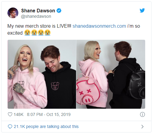 shanes new merch