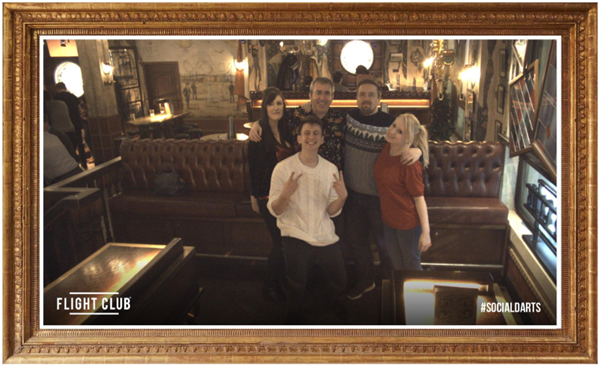 oddsphere shipster team photo at flight club manchester