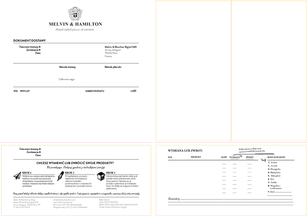 Polish Shipping Invoice Example