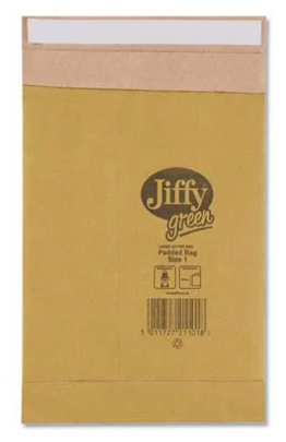 jiffy green padded bag