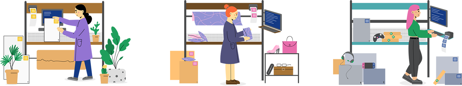 3 shipster packing benches illustration