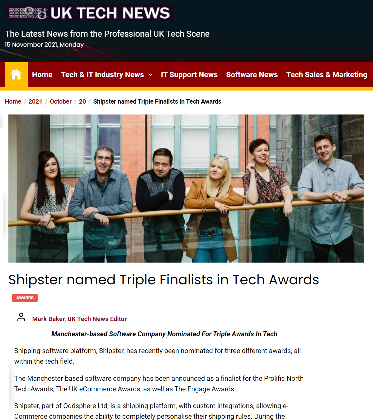 shipster uk tech news preview