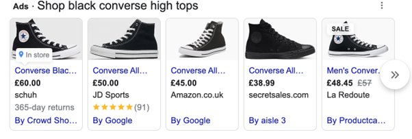 google product review example