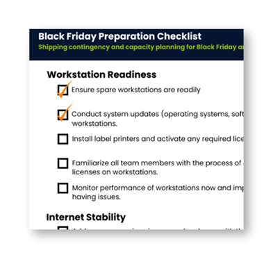 screenshot preview of black friday checklist