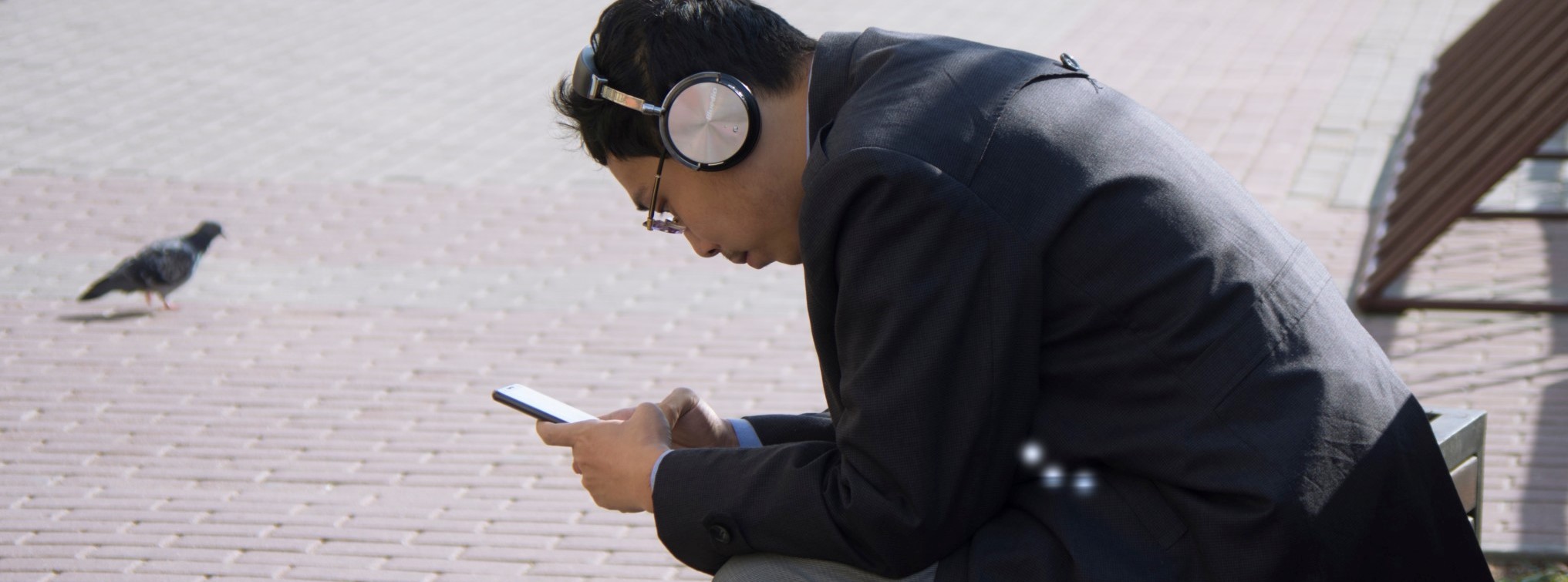 another guy listening to a riveting ecommerce podcast